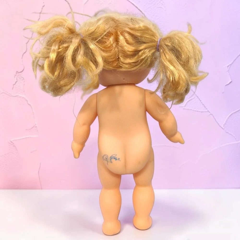 VTG 80's Hasbro Cabbage Patch Kids Splash N Tan Doll Blonde Blue Eyes 14